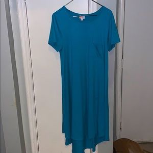 Lularoe Carly Sky Blue Dress!